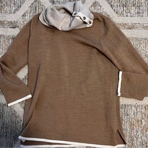 Ann Taylor Turtleneck Sweater with button detail